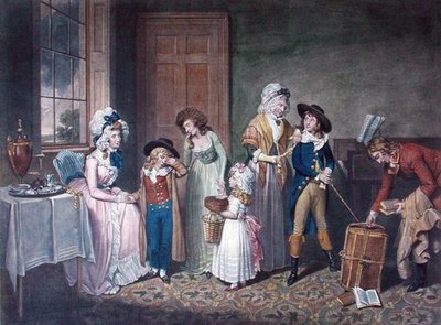 Black Monday, or The Departure for School, engraved by John Jones by William Redmore after Bigg